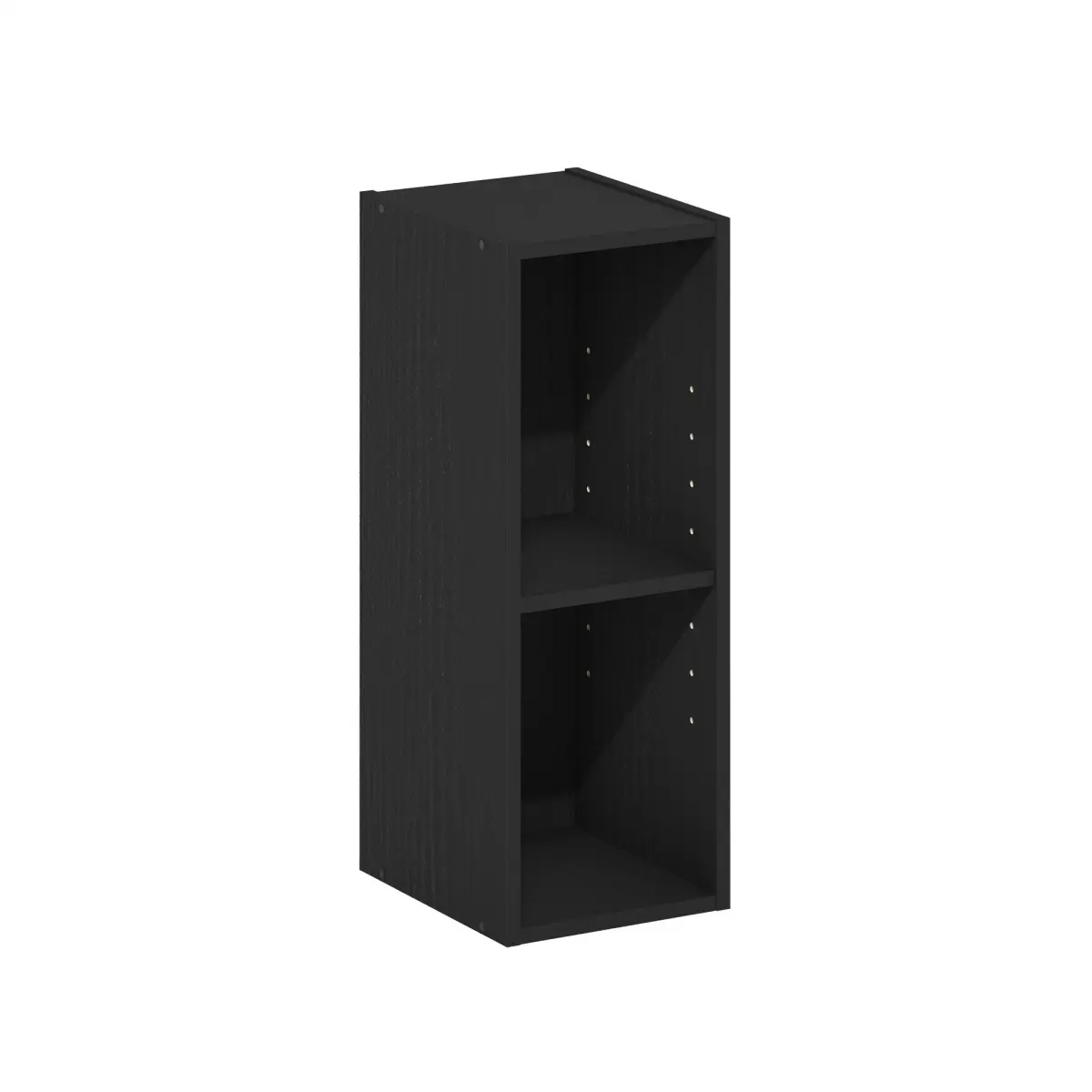 Furinno 8 in. Modern 2-Tier Narrow Corner Bookshelf - CARB Wood, Durable, Easy Setup, 21.18" H x 7.87" W x 9.29" D, 6.17 lbs, Space Saver Office Furniture