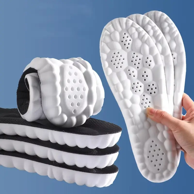 Insoles for Women Man,Cloud insoles for Men Women,4D Cloud Soles for Men Soft Memory Foam Cushioning Insoles - Trim to Fit Steppers Insoles