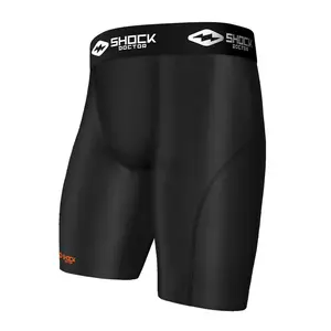Shock Doctor Core Compression Short with Cup Pocket - Moisture-Wicking Four-Way Stretch Fabric for Enhanced Performance