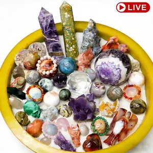 1 Count Natural Crystal Scoop Bundle |Live Scooping Display 1 Count Natural Crystal Scoop Bundle |Live Scooping Display