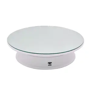 CALIDAKA Rotating Display StandRotating Display Turntable 360 Degree Motorized Rotating Turntable Display Standfor Jewelry Watch Phone Bag Shoes Models GlassesCollectible Display