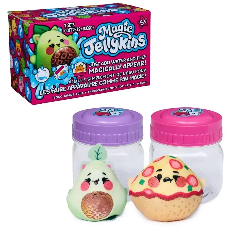 2026 Mystery Jar Squishy - Water-Activated Surprise Reveal Soft Characters, Fidget Plush Sensory Collectibles, Ideal Gift for 5+ Year-Old Kids