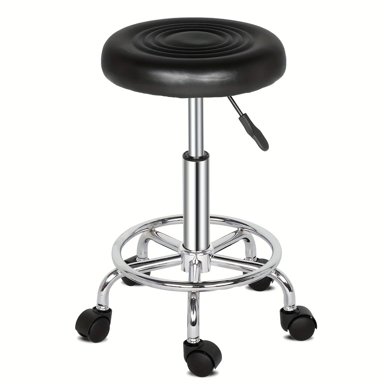 Round Stool with Lines Rotation Bar Stool