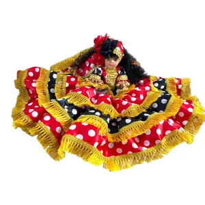 Gitana Muneca Spiritual Doll – Red Black Handmade Yoruba Orisha Inspired Ritual Doll for Protection, Power & Energy Cleansing, Santeria Religious Altar Home Decor Gift Ornaments