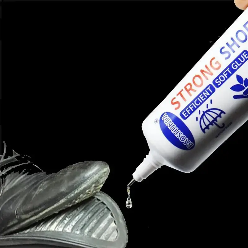 60ML Strong Shoe Repair Glue, Multi-Purpose Adhesive for Sneakers, Leather Shoes, Cloth Shoes, DIY Handmade Quick Fix, Precision Nozzle, High Strength Glue