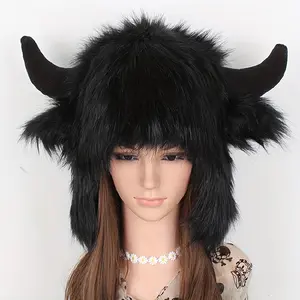 "Viral CozyCore Winter Hat 🧣   Fluffy Horn-Clip Ear Warmer for Women |   Plush Knit Beanie with Thick Thermal Lining ❄️   Retro Snow Day Aesthetic 2025"