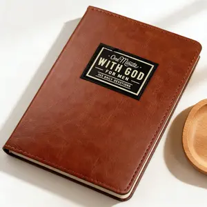 One Minute with God for Men | 365-Day DevotionalJournal in Brown Faux Leather | Daily Reflections, Prayer &Faith Journal | Portable Self-Improvement Book | PerfectGift for Fathers, Husbands & Sons | Ideal for Bible Study &Personal Growth