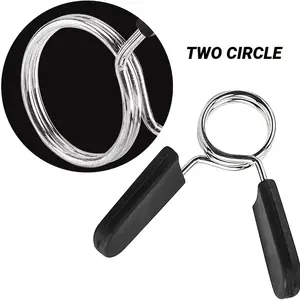 2/4 Piece Set 1 Inch Barbell Clamps, Dumbbell Handle Fixed Clips, Smooth Rod Clamps, Locking Spring Bars, Non-Slip Rings, Strength Training Accessory, Home Gym Accessory, Gym Accessories, Fitness Accessories