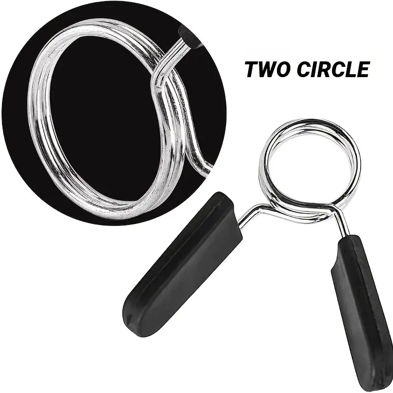 2/4 Piece Set 1 Inch Barbell Clamps, Dumbbell Handle Fixed Clips, Smooth Rod Clamps, Locking Spring Bars, Non-Slip Rings, Strength Training Accessory, Home Gym Accessory, Gym Accessories, Fitness Accessories, Workout Accessories
