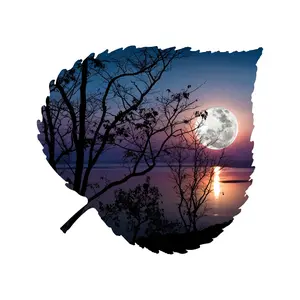 Lake View Aspen Leaf Wall Art