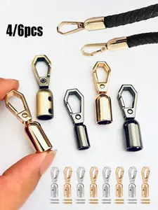 4/6pcs Metal Swivel Spring Snap Hooks - Heavy Duty Lobster Clasps, Bag Hardware Accessories, Handbag Accessory, Suitable For Keychains, Backpacks And Luggage Tags, Durable Metal Swivel Clips, For DIY Craft Projects, Bag Repair, Cord Ends