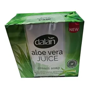 Dalan Aloe Vera Cream Soaps - 3 Pack 90g Each Total 270g Ultra Hydrating & Soothing for Face & Body Silky Daily