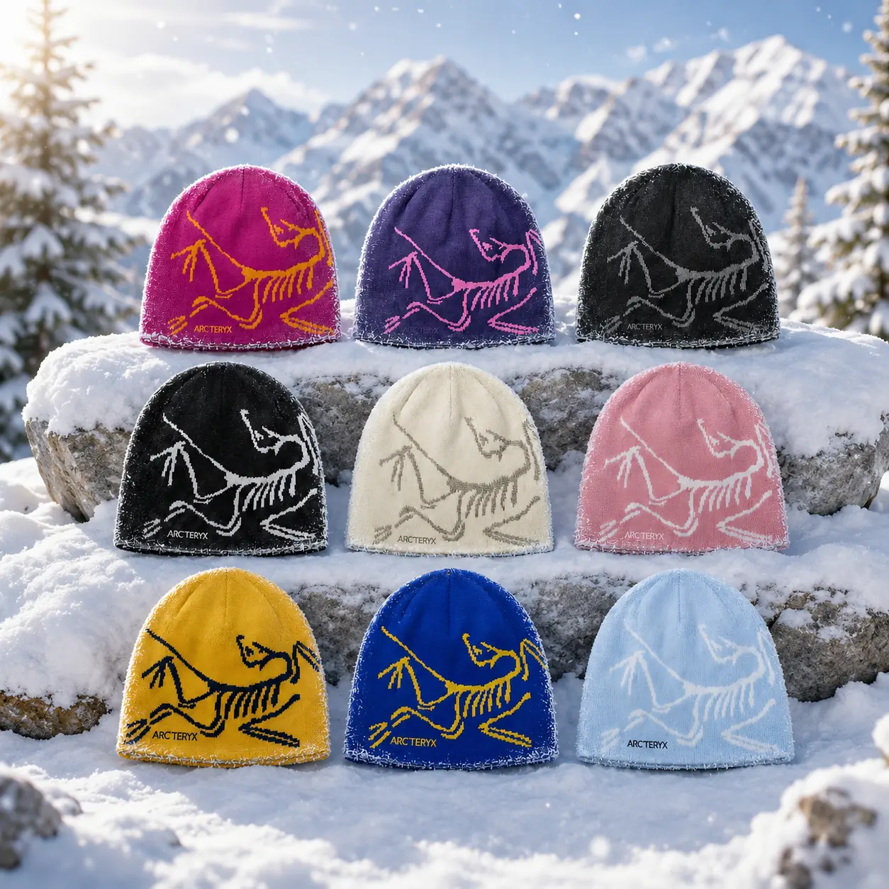 Arc’teryx Skull Beanie Unisex Soft Knit Streetwear Cap Cozy Winter Essential,Warm Knit Ski Hat for Snowboarding Hiking Climbing Outdoor Adventure, Winter 2026 Trending