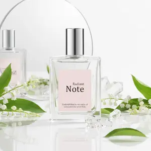Radiant Note EDP 2.0 oz | Long Lasting White Musk & Bergamot Perfume | Clean Girl Aesthetic Skin Scent | Fresh, Airy & Non-Overpowering Daily Fragrance (60ml)