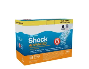 Professional 6 lb Pool Shock Treatment High-Efficiency Granular Chlorine 6-Pack for 13500 Gallons