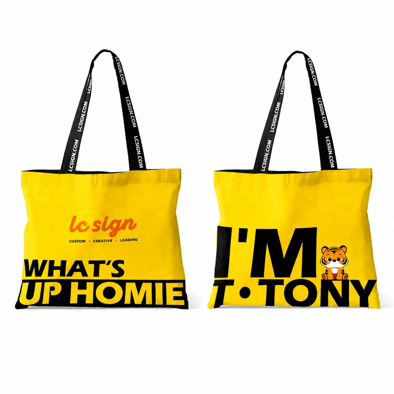 LC SIGN Tony's Merch Tote Bag Zipper Casual Tote's Handbag Big Capacity Shoulder Bag