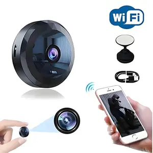 Mini Hidden Camera 720P HD Wireless Security Camera, Motion Detection with Night Vision, Discreet Portable Spy Cam for Home, Office, Car, Travel, Indoor Surveillance, Easy Setup, Loop Recording, Remote Viewing, Compact Nanny Cam for Safety Monitoring