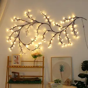 Smart Remote Control Vine Light, Bendable Shape Arrangement Tree Vine Light, Outdoor Balcony Warm White Light, Party Led Strip Lights for Home Decor