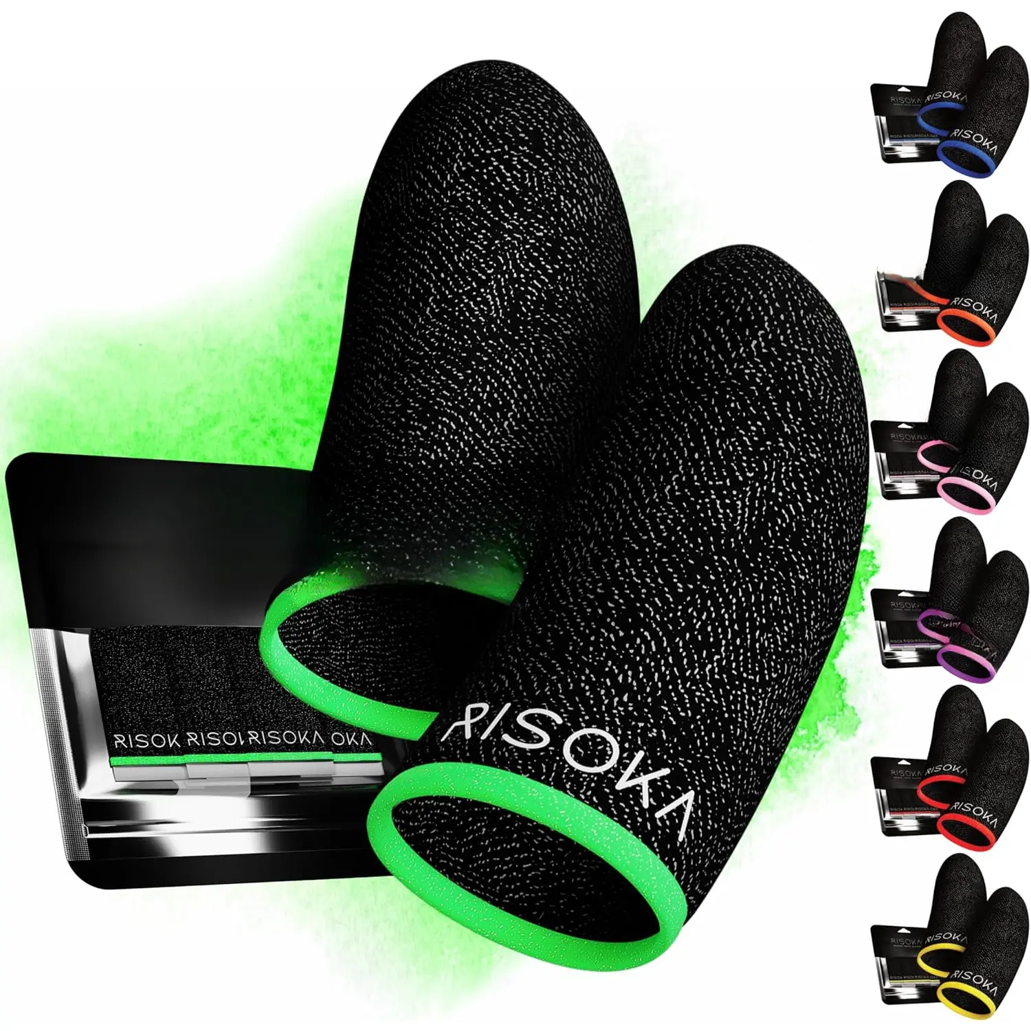 10 count Gaming Finger Sleeves -  Touchscreen Glide - Thumb Sleeve for Mobile  - Dedales Gamer Profesionales - Phone Accessories
