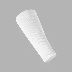 Basic White Seamless Forearm Sleeve - Comfortable Support & UV Protection for Men & Women - Lightweight Breathable Compression Sleeves for Sports Everyday Use