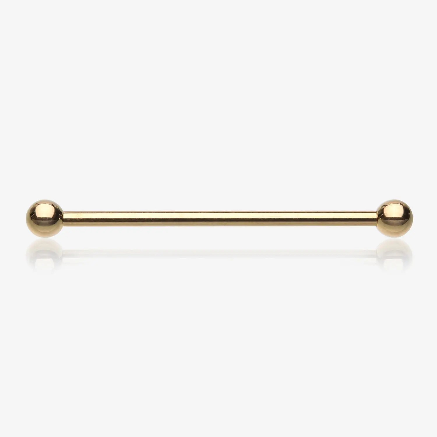 Gold PVD Basic Industrial Barbell