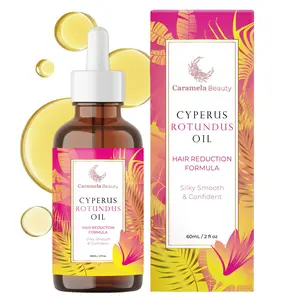 Caramela Beauty Cyperus Rotundus Oil - Natural Hair Reduction - 60ml/2oz