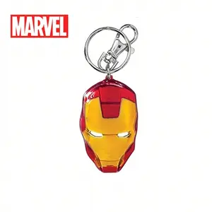 Marvel Officially Licensed Iron Man Head Colored Pewter Keyring, Stylish Keychain Accessory for Fans & Collectors, Bag Charm Festival Gift for Friends & Family, Keychain for Bags