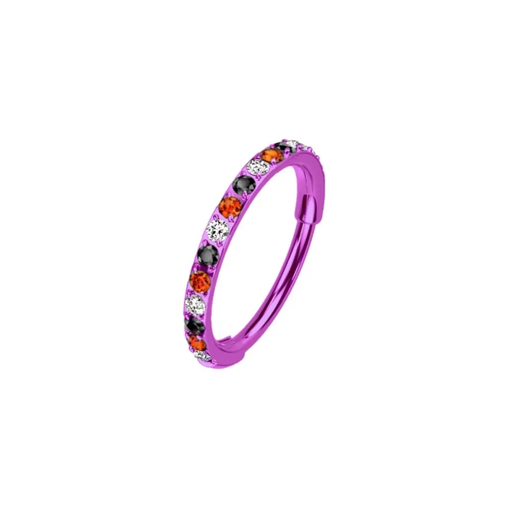 Purple/Black-Orange-Clear