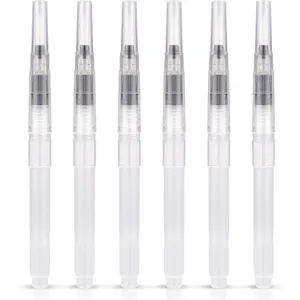 6pcs Envelope Moisteners, Pencil Style Stamp & Letter Sealer with Nylon Brush Head Envelope Wetter Envelope Licker Tool Mailing Moistener for Office Classroom