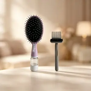 2-In-1 Spray Foam Comb + Brush Set, Universal Hair Tool Cleaner, Scalp Care Kit, Suitable for All Hair Types, Essential Grooming Accessories