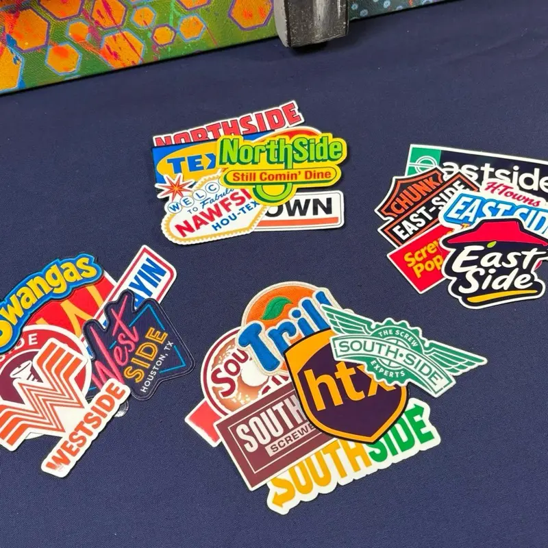 HTown Mini Sticker Packs North South East West Edition Featuring H-Town Northside Texas Hou-Tex Stickers