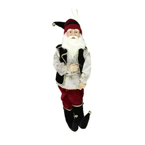 Northlight 22" Black and Red Poseable Whimsical Elf Figurine