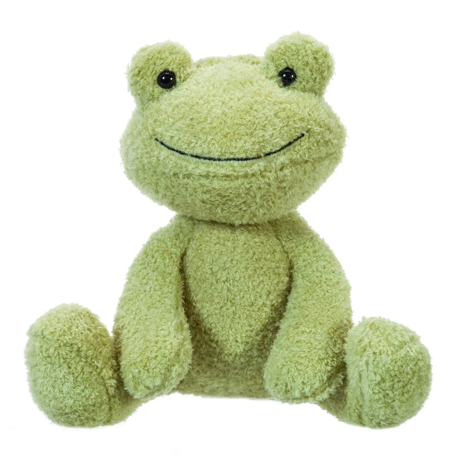 Green Velvet Plush Frog Stuffed Animal - Soft, Adorable, Cuddly Toy for Kids (7.87 in), Soft Adorable Stuffed