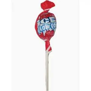 10x Charms Cherry Ice Blow Pop - Hard Candy Lollipops With Bubble Gum Center Sweet Treats Snacks Individually Wrapped Suckers For Kids Parties Birthdays Pinata Fillers Bulk Pack Lot Bundle Wholesale Value 10 Count Each 0.65oz Single Size