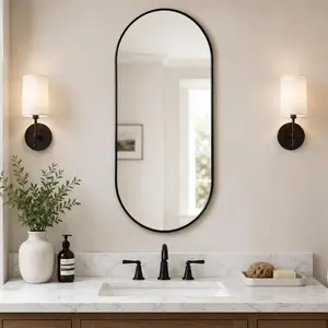 BLACK PVC frame mirror