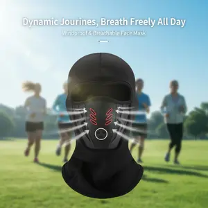 All-season cycling ice silk fabric, anti-fog, dustproof, and UV-protective full-face balaclava, suitable for motorcycling and cycling, windproof and soft, outdoor cycling cooling hood brace compression knee enhance elastic kinesiology