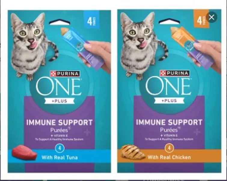 Purina ONE Plus Immune Support Purees Cat Treats