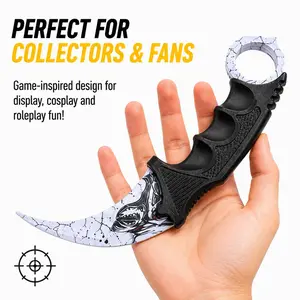 Gaming Claw Fidget Spinner Toy – CS:GO Inspired Rotating Desk Gadget, No-Blade Plastic Stress Relief Tool, Smooth Spin Finger Toy for Gamers, DIY Enthusiasts, Office Desk, Home Décor & Unique Gift