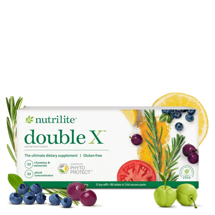 Nutrilite Double X 31-Day Supply Refill 186 Tablets, Complete Daily Multivitamin, Vitamin & Mineral Supplement, Plant-Based Formula, Gluten Free, Vegetarian, Daily Nutrition Support, Adult Wellness, Refill Pack