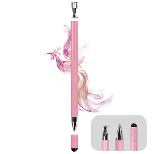 3-in-1 Stylus Pen for Touch Screen, High Precision and Sensitivity, Suitable for iPhone/ipad/Android Tablets, Compatible with Touch Screens (Pink/White/Green)