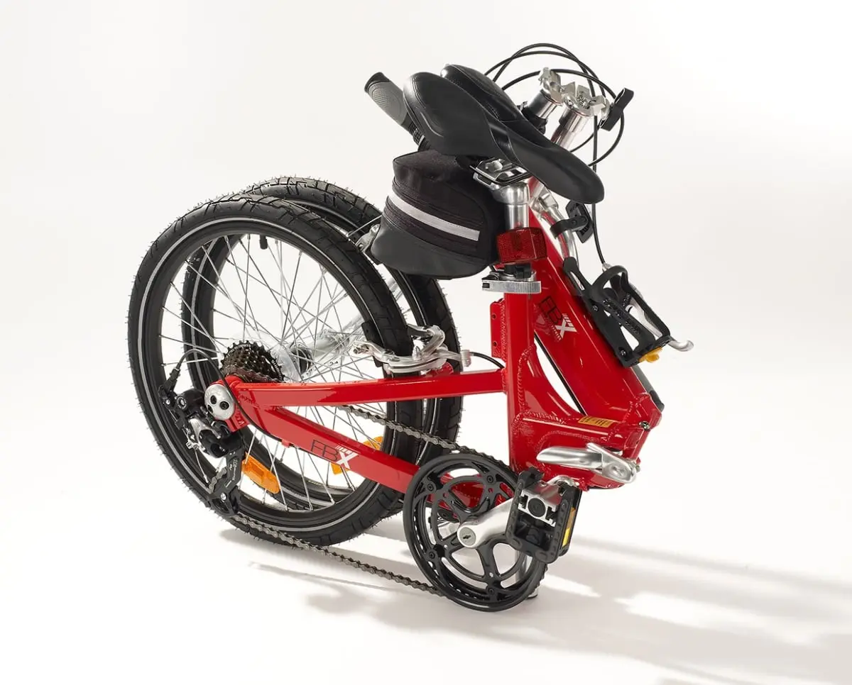 LTL Home Products LFB20RD 20 in. FBX Monterey Folding Bike with 7-Speed Shimano Gear Box & Carrying Case, Red