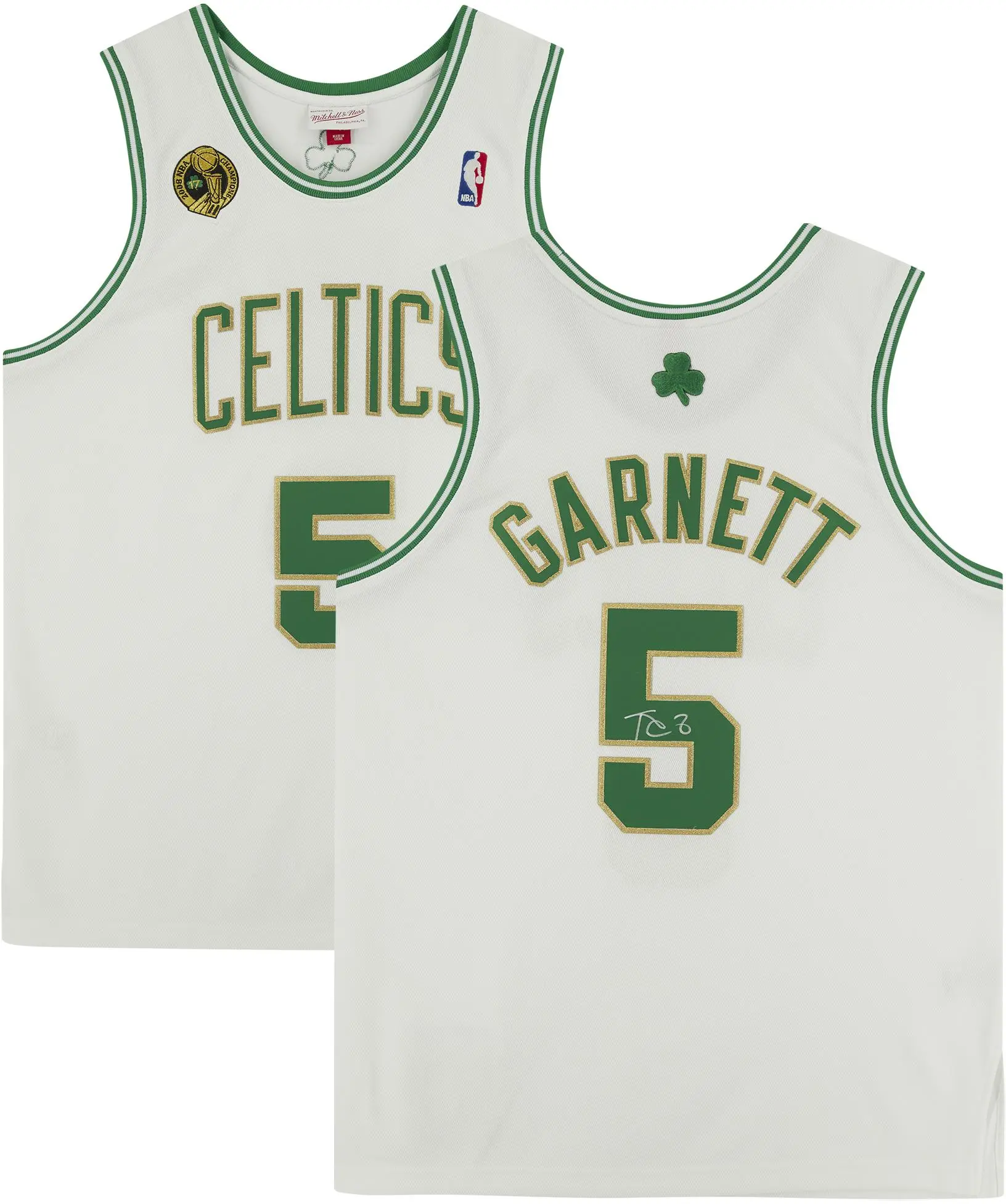 Kevin Garnett Boston Celtics Autographed Mitchell & Ness 2008-09 White Authentic Jersey - Fanatics Authentic Certified