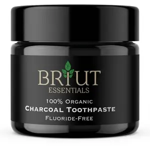 Organic Charcoal Whitening Toothpaste | Fluoride-Free, Zero-Waste, Enamel-Safe Stain Removal (180 ml)