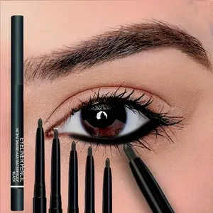 5pcs Waterproof Smudgeproof Eyeliner Pen Cosmetic Set, Smudge Resistant Eyeliner Long-Lasting Liquid Eye Makeup Kit for Beginners, Easy Application & Perfect Look