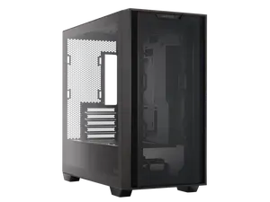 ASUS A21/BLK// Micro ATX Computer Case Steel / Plastic / Tempered Glass-Black