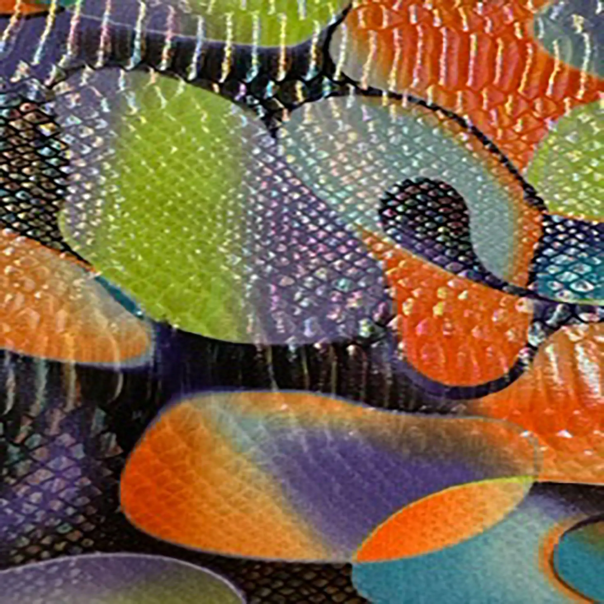 Iridescent Bull Snake Fabric, 4-Way Stretch Poly Spandex for Athletic Wear, Costumes, and Dancewear, Cosplay, Statement Pieces, Multicolor, 20% Spandex, 270 Grams/Yard
