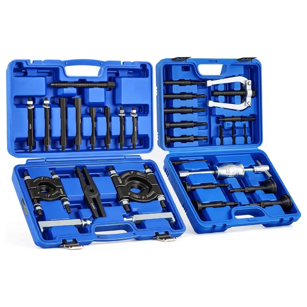 【SpotlightDay】Orion Motor Tech Bearing Puller & Housing Removal Set, 30 pc. 2-in-1 Bearing Puller Tool Set for Wheel Bearing Bushing Axle, Blind Hole Bearing Puller & Bearing Separator Set with Slide Hammer Collets Parts Truck, Limited Time Deal