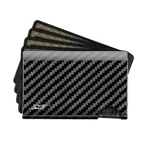 Simply Carbon Fiber, Real Carbon Fiber Cash & Card Slim Wallet, Minimalistic, RFID Blocking, Holds 1-7 Cards & 20 Bills