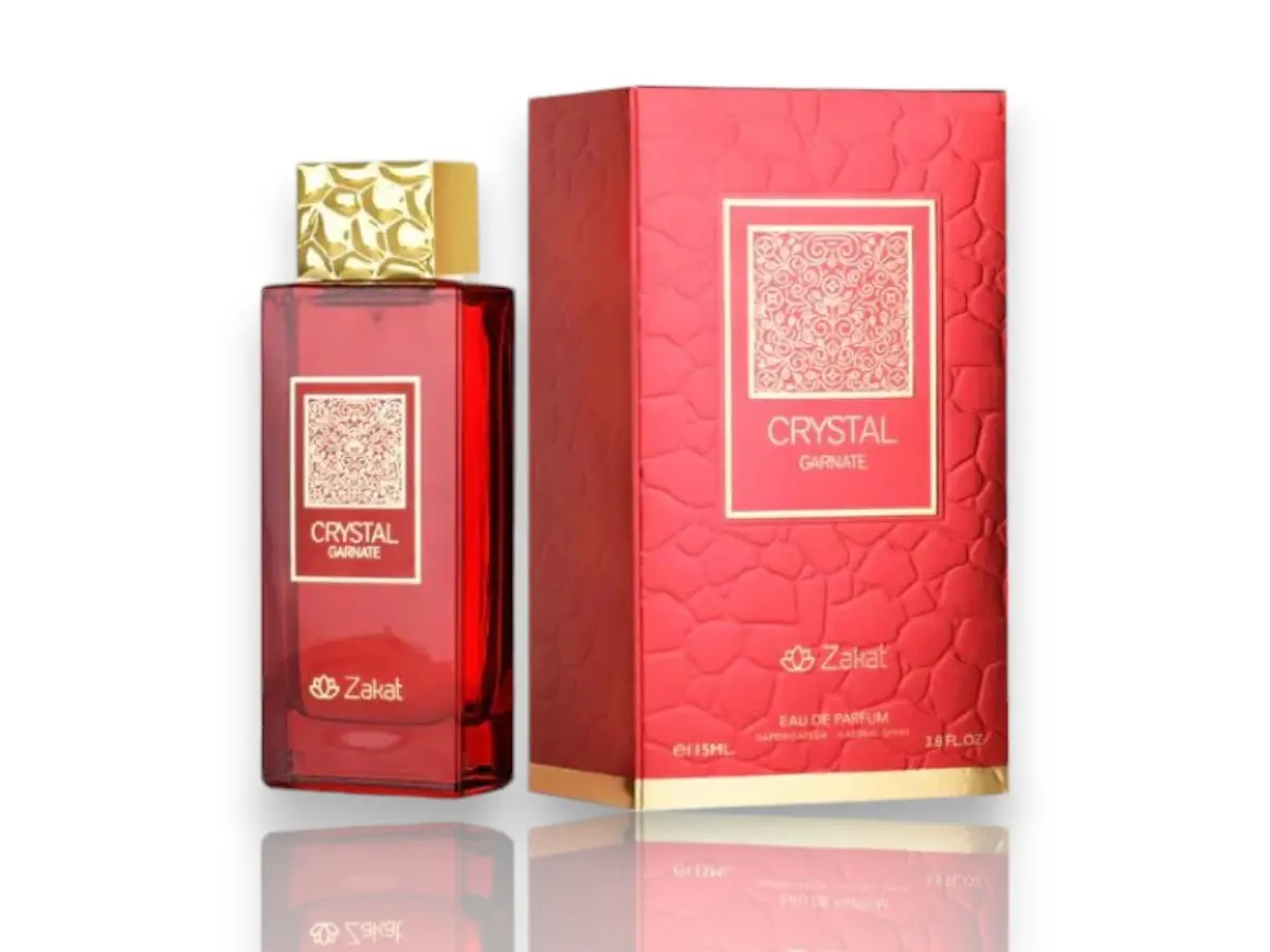 Zakat Parfums | Crystal | Garnate | Women's Fragrance | 100 ML - 3.4 OZ | Eau De Parfum | Juicy Plum - Red Currant & Saffron