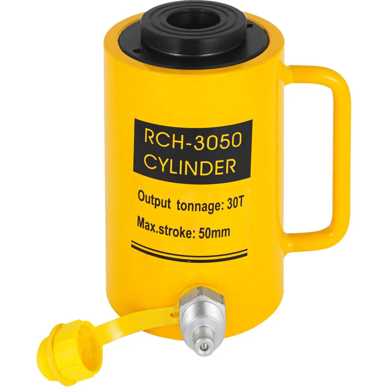 【summerfinds】30ton Hollow Plunger Hydraulic Cylinder Jack - 50mm Plunger Hydraulic Car Jack for Mechanical Hardware Applications, Car Repair Tools
